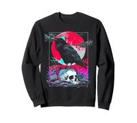 Corbeau Occulte Cyberpunk Cybergoth Techwear Gothic Grunge Sweatshirt