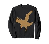 Corbeau ou Corbeau en Silhouette de vol Sweatshirt
