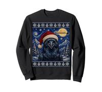 Corbeau Père Noël Moche Noël Sweatshirt