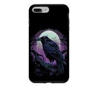 Corbeau Pleine Lune Oiseau Volant Halloween Coque pour iPhone 7 Plus/8 Plus