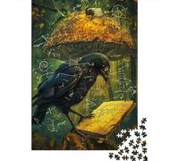Corbeau Puzzle 1000 Pièces Adultes Magic Corbeau Cadeau Amusement Puzzles Jeu De Famille Cadeau Unique Challenge Puzzle Multi Colour Collection d'art Jouets Défi 1000pcs (75x50cm)