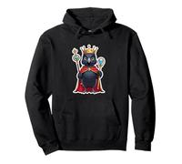 Corbeau Royal Motif Fantaisie Oiseau Sweat à Capuche