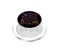 Corbeau Zombie Vampire Mort-Vivant Cercueil Effrayant Horreur PopSockets PopGrip pour MagSafe