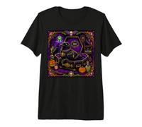 Corbeau Zombie Vampire Mort-Vivant Cercueil Effrayant Horreur T-Shirt Haut de Gamme