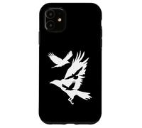 Corbeaux en vol Corbeau Corbeau Blackbird Ornithologie Coque pour iPhone 11