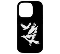 Corbeaux en vol Corbeau Corbeau Blackbird Ornithologie Coque pour iPhone 14 Pro