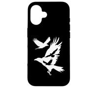 Corbeaux en vol Corbeau Corbeau Blackbird Ornithologie Coque pour iPhone 16