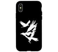 Corbeaux en vol Corbeau Corbeau Blackbird Ornithologie Coque pour iPhone X/XS