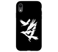 Corbeaux en vol Corbeau Corbeau Blackbird Ornithologie Coque pour iPhone XR