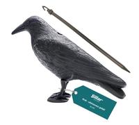 Corbeaux factices - Corbeau Répulsif pigeon, oiseau, étourneau, moineau pour balcon ou terrain 34cm