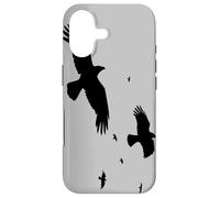 Corbeaux ou Corbeaux en vol Silhouette Minimaliste Coque pour iPhone 17