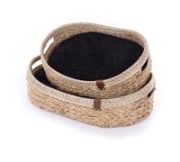Corbeil pour chien ovale Martin Sellier (x2) Beige TU