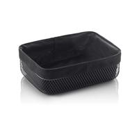 Panier corbeille rect. noir 27.5 x 20 x 8.5 cm -