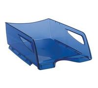 Corbeille à courrier Cep Pro maxi format Happy bleu translucide - Lot de 6 Bleu G