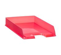 Esselte - Corbeille à Courrier A4 Empilable, Rangement pour Documents, Catalogues, Brochures & Magazines, Maison / Bureau, Motif Texturé, Gamme Colour'Breeze, Corail, 628453