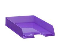 Esselte - Corbeille à Courrier A4 Empilable, Rangement pour Documents, Catalogues, Brochures & Magazines, Maison / Bureau, Motif Texturé, Gamme Colour'Breeze, Lavande, 628454