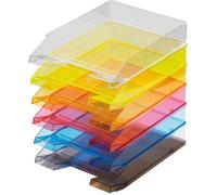 Corbeille à courrier - HELIT - Economy Transparent - Incolore - Format A4 - Empilable