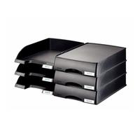 Corbeille à courrier - Leitz - PLUS - Noir - 25 5 x 7 x 37 6 cm