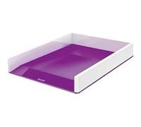 Leitz Corbeille à courrier WOW Dual A4 & C4 Design moderne Violet