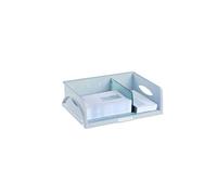Leitz Sorty 52300085 Lot de 4 corbeilles de Rangement Format Paysage A4 Maxi Système de tri et de Rangement idéal pour Les Bureaux de Poste et Les salles de Copie Gris