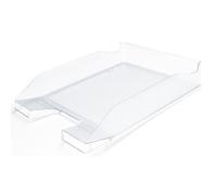 Corbeille à courrier - Q-Connect - A4+ - Empilable - Transparent - 350x255x65mm