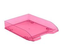 Corbeille à courrier Waytex 931016 Format A4 - empilable - Rouge transparente Rouge transparent G