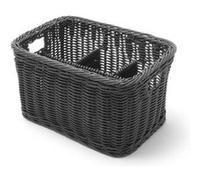 Corbeille à couvert 260x180x(H)150 mm Hendi Noir
