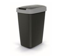 Corbeille à déchets KEDEN COMPACTA Q 12 litres poubelle NSAB12-429U - noir avec cadre gris