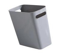 Corbeille à déchets sans couvercle Shape Open Top Poubelle, Grey | Corbeille à déchets peu encombrante pour les bureaux de cuisine de salle de bain à domicile, poubelle à dessus