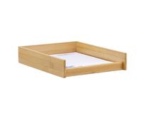 Corbeille à documents en bois bannette de rangement 700 g léger trieur en bois