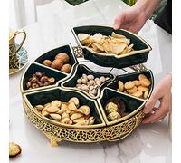 Corbeille à Fruits 7 cellules panier de fruits séchées avec couvercle, boîte snack gastronomique sain, plateau alimentaire, idéal for l'anniversaire, Thanksgiving, Noël Paniers de Rangement de Cuisine