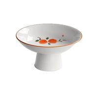 Corbeille à Fruits Assiette haute chinoise en porcelaine blanche peinte à la main, assiette de fruits en céramique, assiette de fruits, assiette de collation, salon, table basse, assiette de fruits Bo