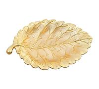 Corbeille à fruits Bol à fruits Plateau de rangement Assiette à fruits en alliage de zinc en forme de feuille Assiettes décoratives for la maison Bijoux Bibelot Plat Collier Rangement Plateaux à fruit