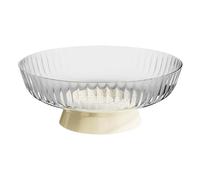 Corbeille à fruits - Bol décoratif avec pieds | Corbeille à fruits avec élégance moderne, bol à bonbons transparent avec couvercle et support, lavabo pour salon (22,8 cm)