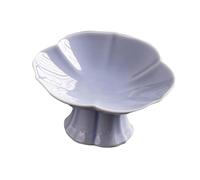 Corbeille à fruits, Ceramic Footed Fruit Bowl Holder Decorative for Kitchen Counter Dessert(Violet)