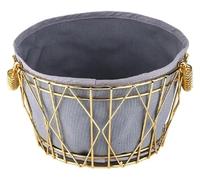 Corbeille à fruits, corbeille à fruits en métal, bol à fruits, panier de rangement for légumes, pain, banane, collation, pièce maîtresse décorative, garde les fruits et légumes frais, 31 x 12 cm