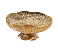 Corbeille à fruits, Decorative Pedestal Bowl Fruit Basket Trendy Decoration Display Stand for(Yellow)
