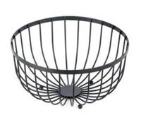 Corbeille à Fruits Design ""Filaire"" 24cm Noir
