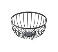 Corbeille à Fruits Design Filaire 24cm Noir Noir
