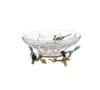 Corbeille à fruits et légumes de comptoir - Bol à fruits en verre - Bol à fruits chinois rétro créatif fait à la main - Assiette à fruits transparente - Pour la maison, le salon, la salle à manger