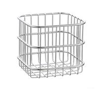 Corbeille à fruits et légumes en acier inoxydable | Étagère de rangement de cuisine en maille fine 304 pour comptoir ou garde-manger | Organiseur peu encombrant pour produits | Pain | Snacks (argent1)