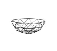 Corbeille à fruits fer Present Time Diamond Cut Large Noir 13x35 cm