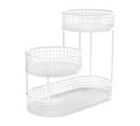 Corbeille à fruits, Fruit Basket Serving Bowl Multi Tier Party Countertop Stand Vegetables(White)