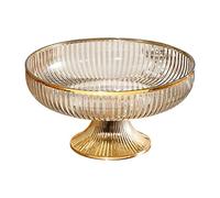 Corbeille à fruits, Fruit Storage Bowl Set for Kitchen Countertop, Amber Aureate Edge