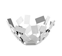 Alessi "La Stanza dello Scirocco", Coupe à Fruits, en Acier Inoxydable 18/10, Argent, 27,3 x 27,3 x 12,7 cm