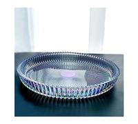 Corbeille à Fruits Plateau à fruits en verre cristal créatif, plateau rond, grand plateau à thé, ensemble de maison, salon léger, plateau à fruits de Style de luxe Bol à fruits Corbeille (Size : B)