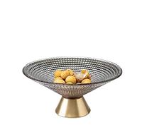 Corbeille à Fruits Plateau de fruits salon maison bonbons plateau de fruits secs plateau de placement de collation grand plateau de fruits haut de gamme léger style de luxe plateau de fruits en verre