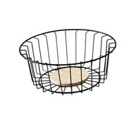 Corbeille à fruits, Wire Fruit Basket Countertop Bowl with Base Serving Tray Tabletop(25cmx9.5cm)
