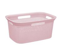 Corbeille à linge 45L ""Scandinave"" rose - 5 five simply smart