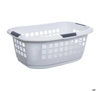AC-Déco Panier à linge Hugger 51 L plastique Blanc et gris